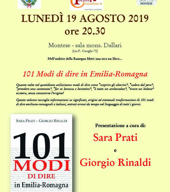 Presentazione del libro “101 Modi di dire in Emilia Romagna”
